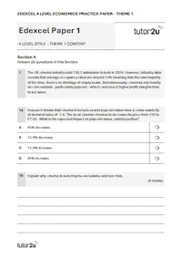 Edexcel A Level Economics Mocks 2025 26 Cover