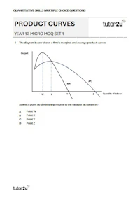 Year 13 MC Qs Economics Cover