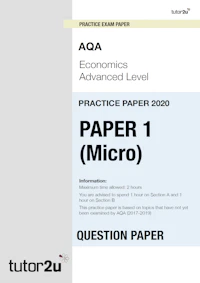 Econ Aqa Practicepaper2020 Micro Cover