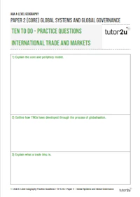 Ten to Do Paper 2 Geog Cover