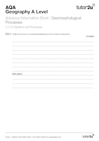 Geog alevel aqa aishorts2022 46markers cover1