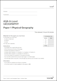 Geog Alevel Aqa Practicepaper Paper1 Cover