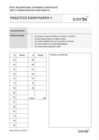 AAQ Unit 2 Human Biology PEP Cover