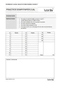 PEP 2 Pearson T Level Health Cover