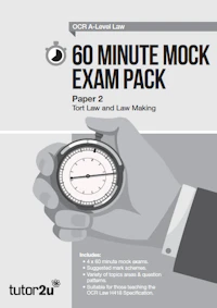 Law A Level OCR Paper 2 60 Minute Mock Pack cover