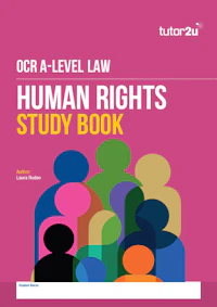 OCR A Level Law Human Rights Study Book Cover