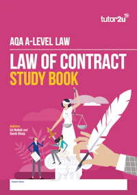 Law Print Alevel Aqa Studybook Contract Cover