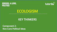 Edexcel A Level Politics Ecologism cover