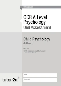 Ocr Psychology Unit Assessment Front Cover Child Psychology