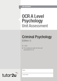 Ocr Psychology Unit Assessment Front Cover Criminal Psychology