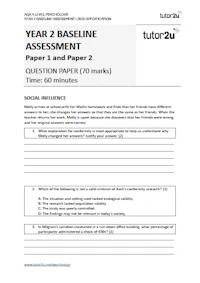 Year 2 Baseline Assessment Cover