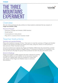 Psych Topic Threemountainsexperiment
