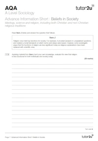 Soc alevel aqa aishorts2022 beliefs cover1