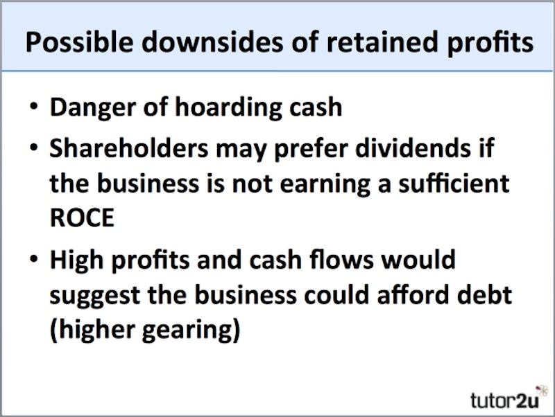 Sources of Finance Retained Profits Reference Library Business