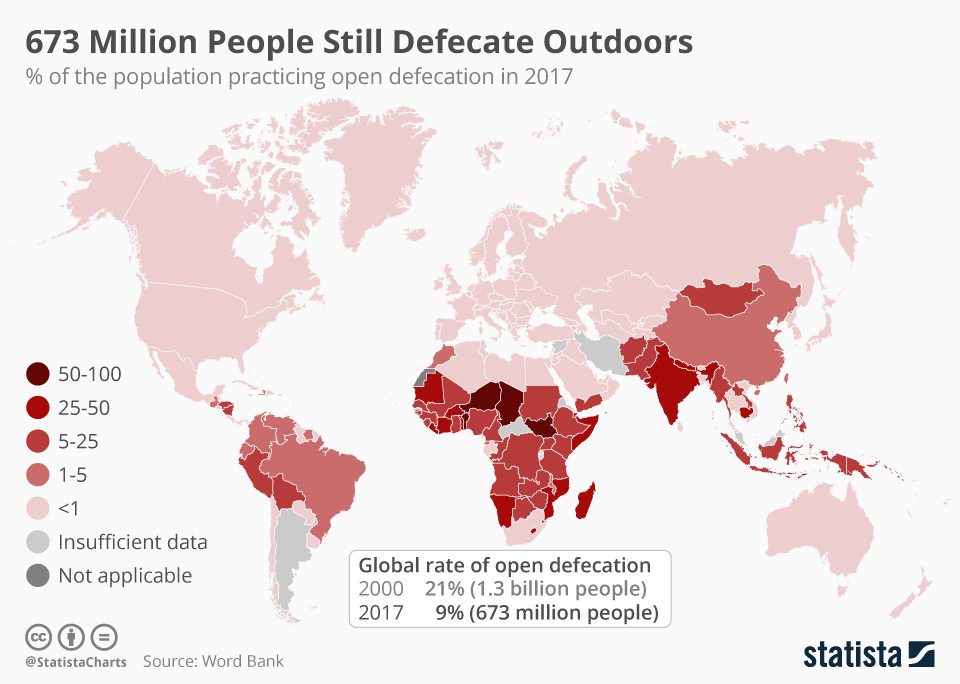 Progress In Reducing Open Defecation | Blog | Economics | Tutor2u