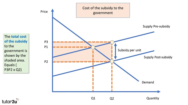 Subsidies - 2021 Revision Update | Reference Library | Economics | tutor2u